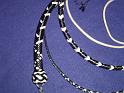 Black and White set of 16 plait signal and 5ft bullwhip G